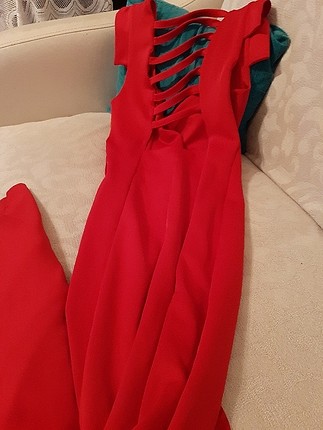 kırmızı abiye 