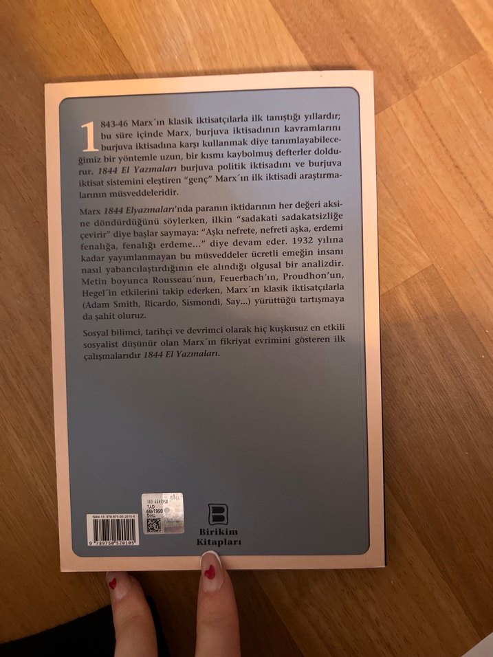 1844 El Yazmaları - Karl Marx - Görsel 2