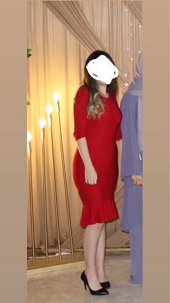 kırmızı elbise