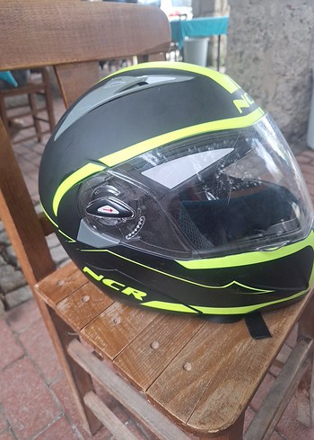 Sarı NCR çene açılır Kask - Görsel 2