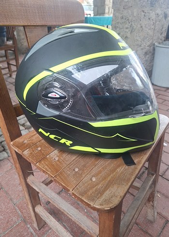 Sarı NCR çene açılır Kask - Görsel 3