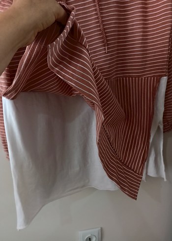 m Beden çeşitli Renk Bej Kapüşonlu Uzun Kollu Oversize Sweatshirt