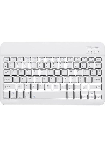  Beden Renk Kablosuz Beyaz Klavye ve Mouse Seti