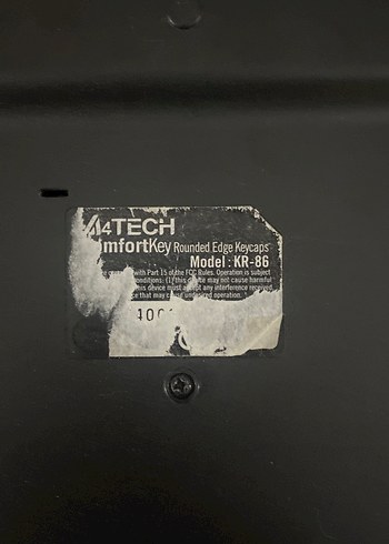 A4Tech Siyah Kablolu Klavye comfortkey KR-86 - Görsel 7