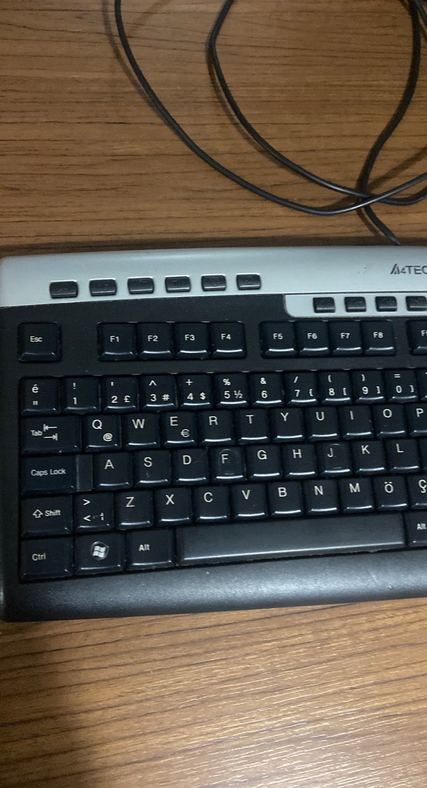 A4Tech Siyah Kablolu Klavye comfortkey KR-86 - Görsel 3