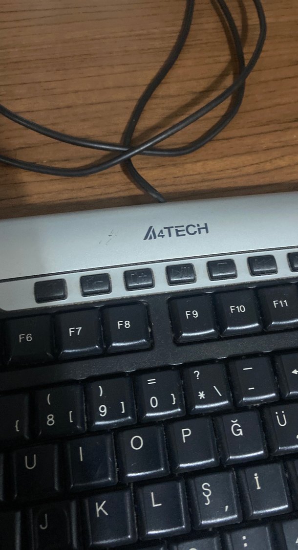 A4Tech Siyah Kablolu Klavye comfortkey KR-86 - Görsel 2