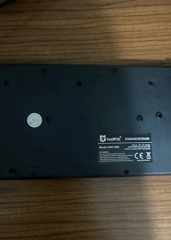 Kablolu Siyah Narita Klavye yeni gibi sorunsuz - Görsel 4