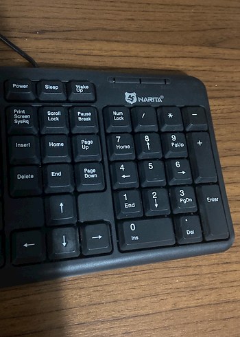 Kablolu Siyah Narita Klavye yeni gibi sorunsuz - Görsel 2