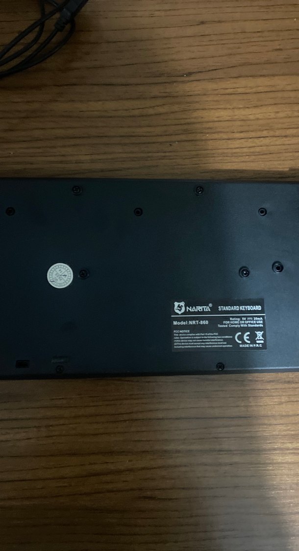 Kablolu Siyah Narita Klavye yeni gibi sorunsuz - Görsel 4