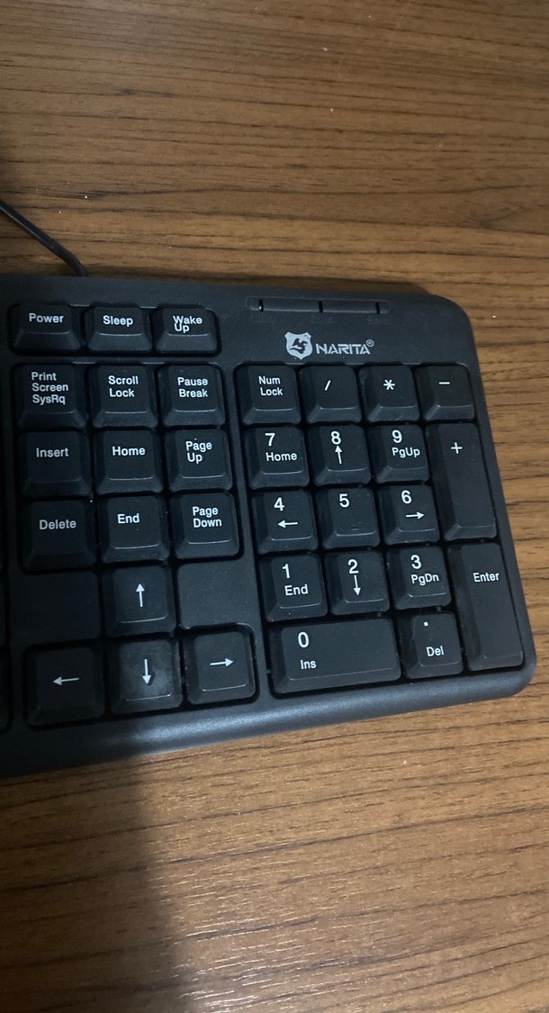 Kablolu Siyah Narita Klavye yeni gibi sorunsuz - Görsel 2