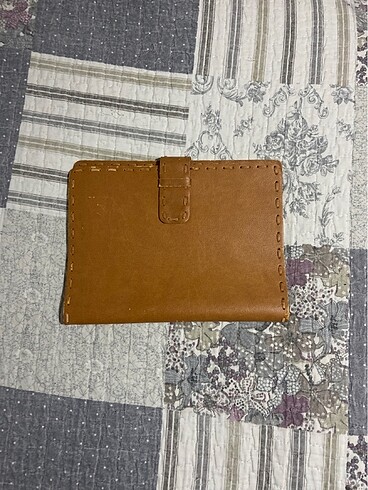 Bej suni deri dosya kitap defter kılıfı