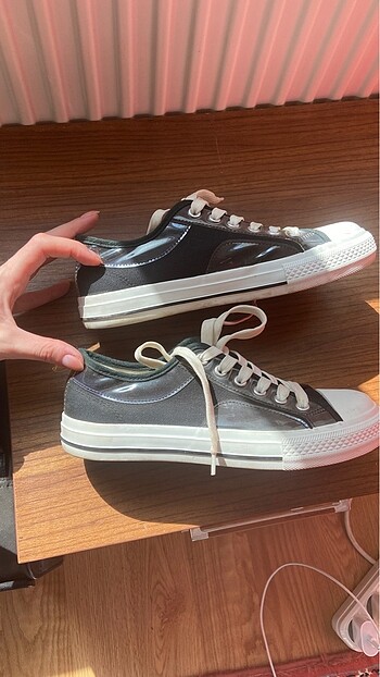 38 Beden siyah Renk İnci siyah converse ayakkabı