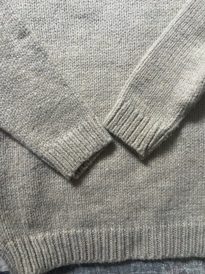 Gri Kadın Triko Bisiklet Yaka Kazak - Görsel 3