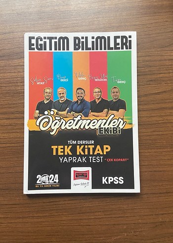 KPSS Eğitim Bilimleri yargı Tek Kitap Yaprak Test