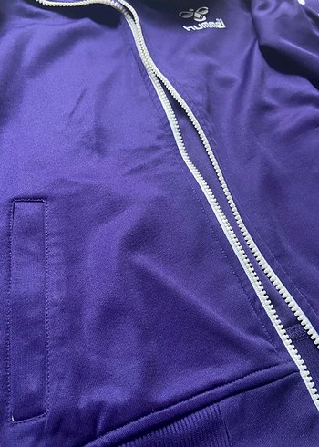 Mor hummel Fermuarlı Spor Ceket hırka seweatshirt - Görsel 5