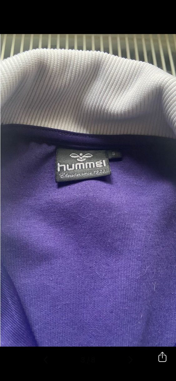 Mor hummel Fermuarlı Spor Ceket hırka seweatshirt - Görsel 3