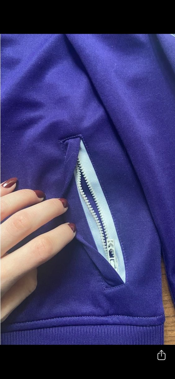 Mor hummel Fermuarlı Spor Ceket hırka seweatshirt - Görsel 4