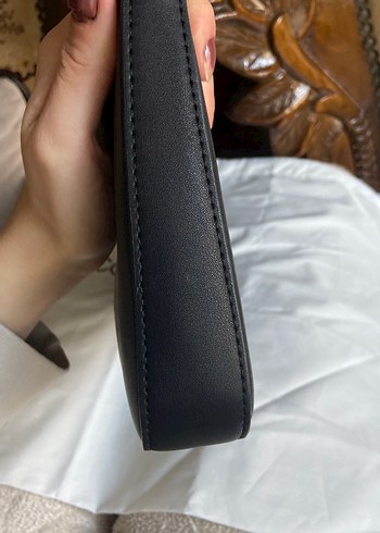 Siyah Deri Calvin Klein Kadın Çanta - Görsel 6