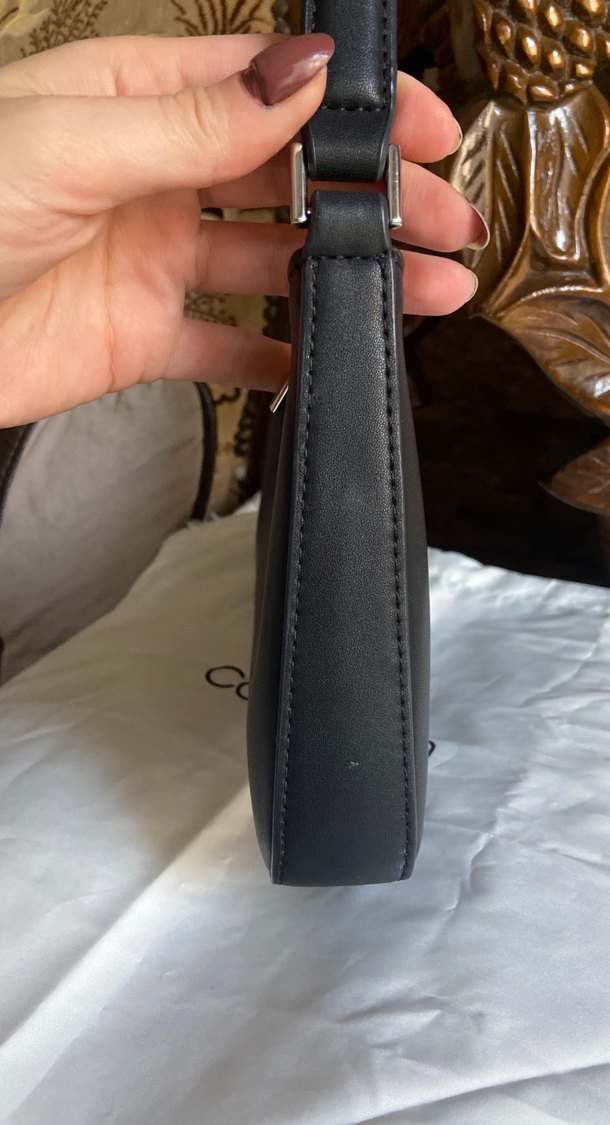 Siyah Deri Calvin Klein Kadın Çanta - Görsel 3