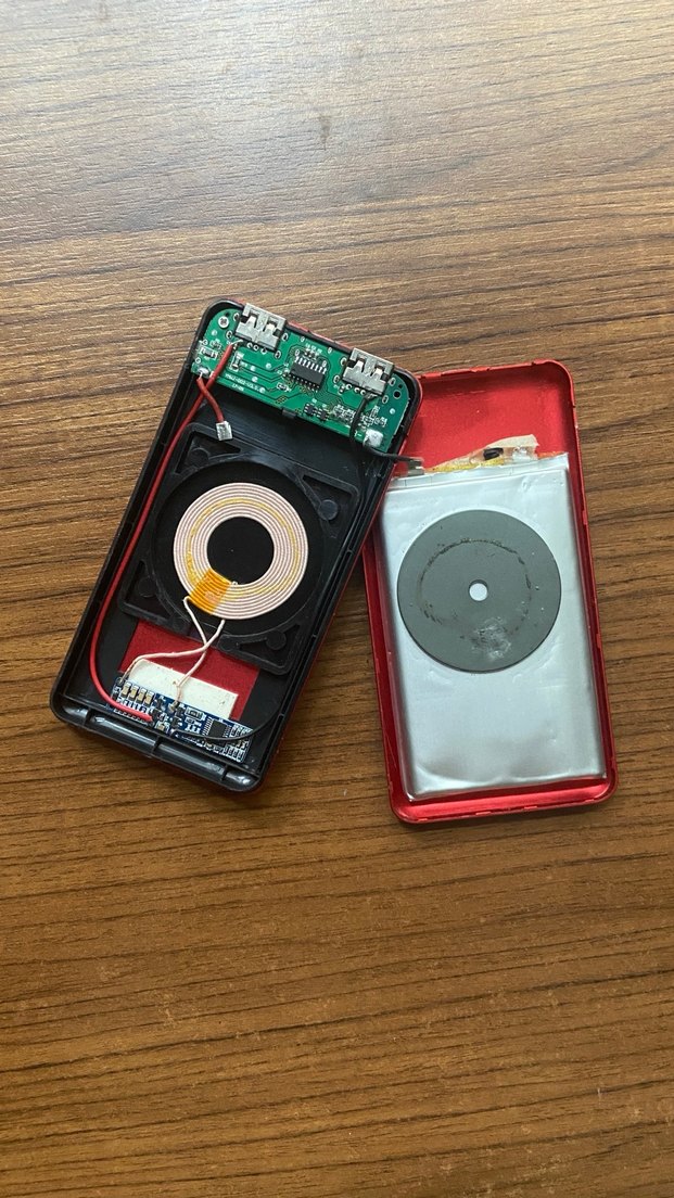 Kırmızı YK Design Kablosuz Power Bank - Görsel 5