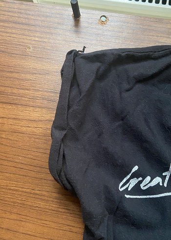 Sokak Tarzı Baskılı Siyah Tişört - Görsel 4