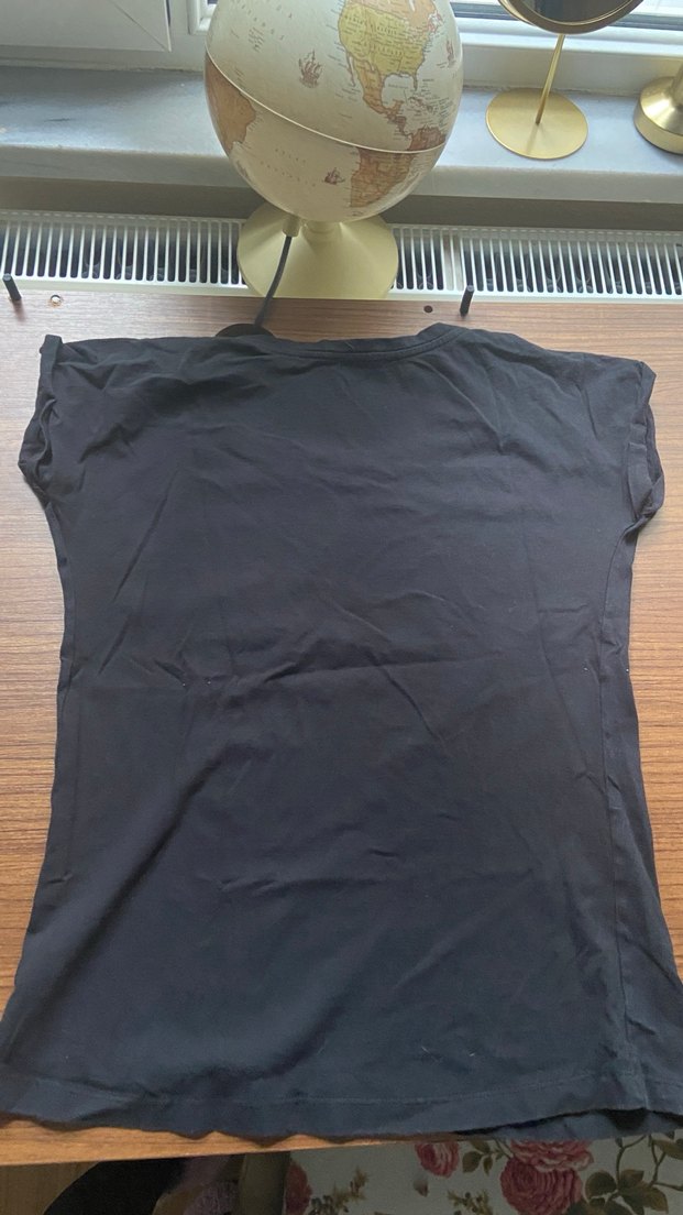 Sokak Tarzı Baskılı Siyah Tişört - Görsel 5