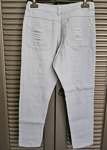 Pul İşlemeli Çok Renkli Denim Pantolon - Görsel 2