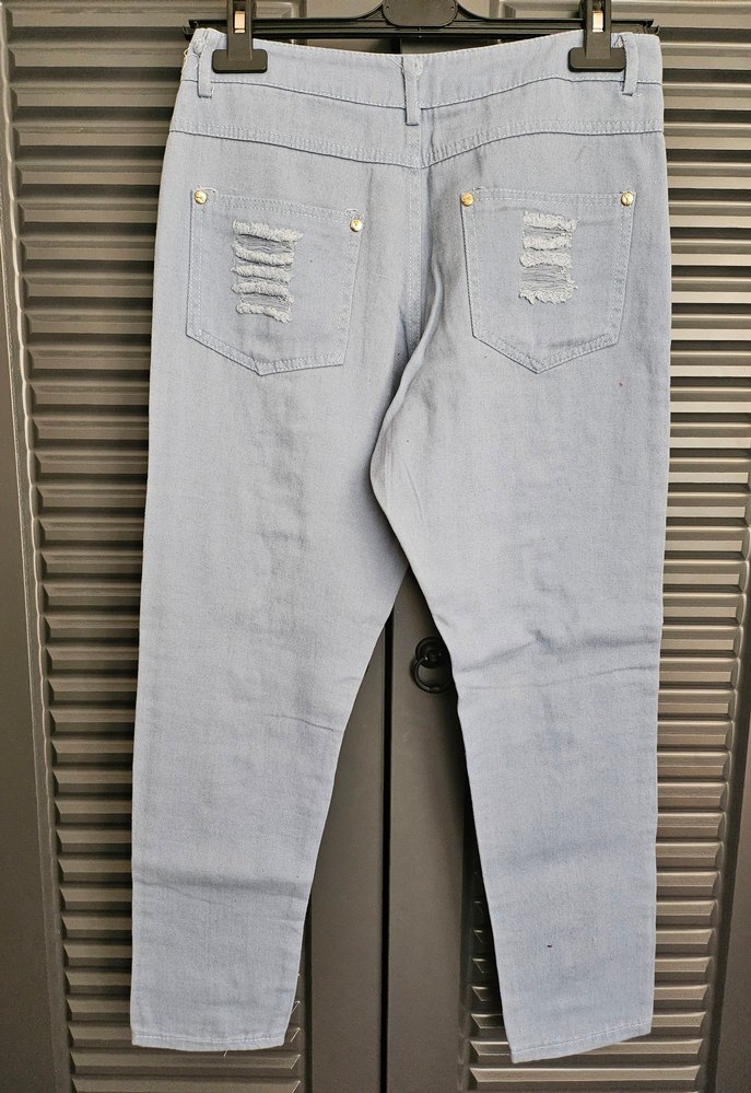 Pul İşlemeli Çok Renkli Denim Pantolon - Görsel 2