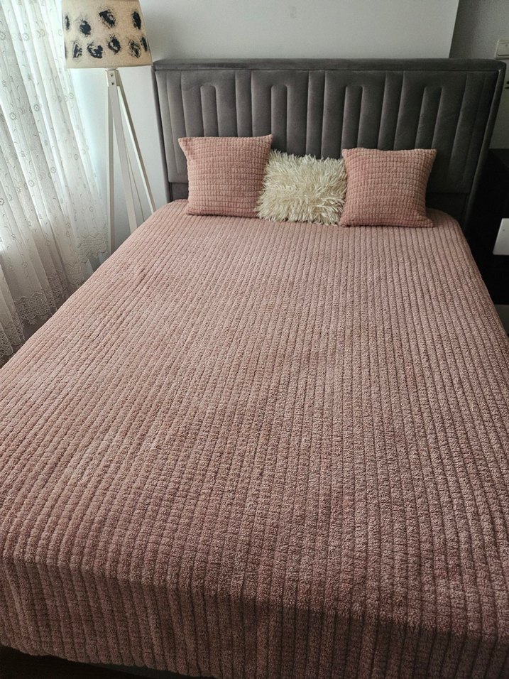 Örgü Desenli Yatak Örtüsü - Görsel 5