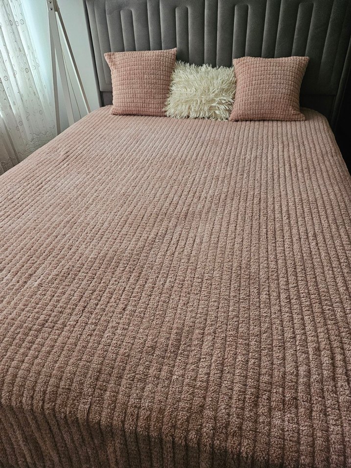 Örgü Desenli Yatak Örtüsü - Görsel 4