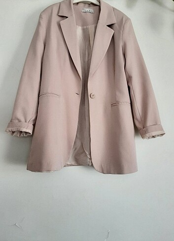 40 Beden ten rengi Renk Bej astarlı blazer
