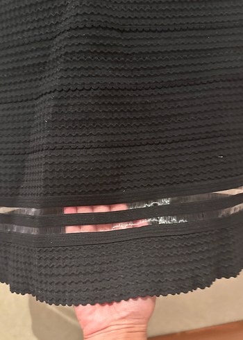 Diğer Siyah Midi Strappy Gövdeye Oturan Kadın Elbise