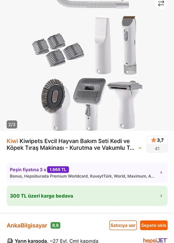 Kiwi Evcil Hayvan Bakım Seti - Tıraş ve Kurutma