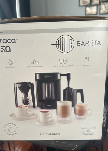 Karaca Barista Siyah Kahve Makinesi 50'li - Görsel 2