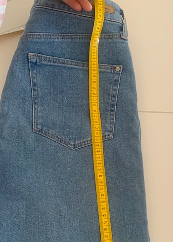 Günlük Rahat Mavi Kadın Denim Pantolon - Görsel 7
