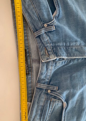 Günlük Rahat Mavi Kadın Denim Pantolon - Görsel 8