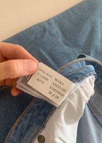 Günlük Rahat Mavi Kadın Denim Pantolon - Görsel 4