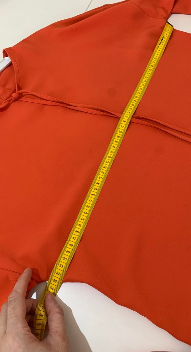 Kadın turuncu Düğmeli Midi Tunik - Görsel 5
