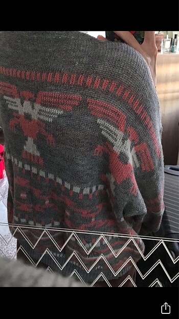 m Beden gri Renk Vintage Hırka