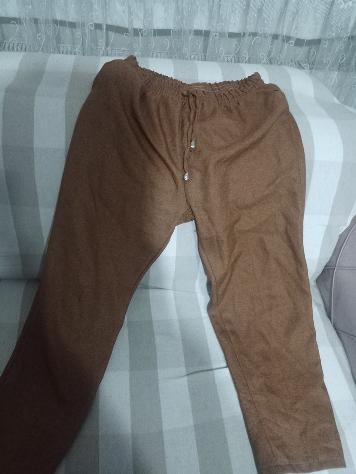 kadın kışlık beli lastikli normal kesim pantol - Görsel 3