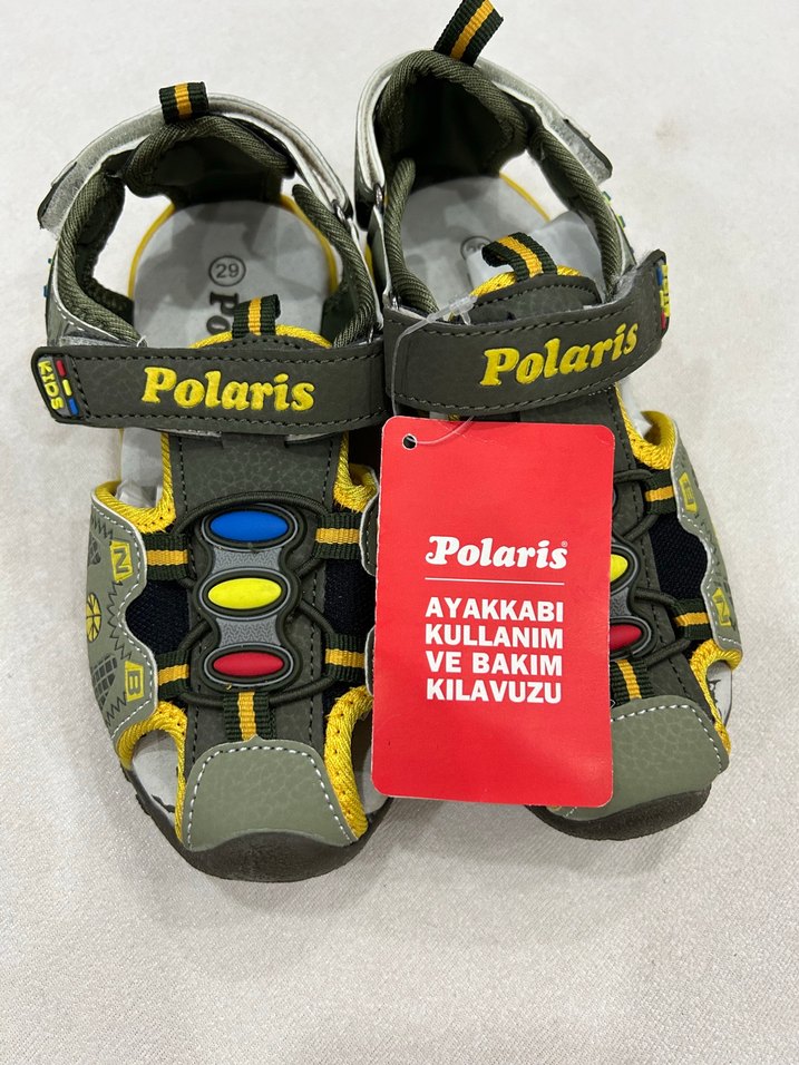 Polaris Erkek Çocuk Çok Renkli Cırt Cırtlı Sandalet - Görsel 3