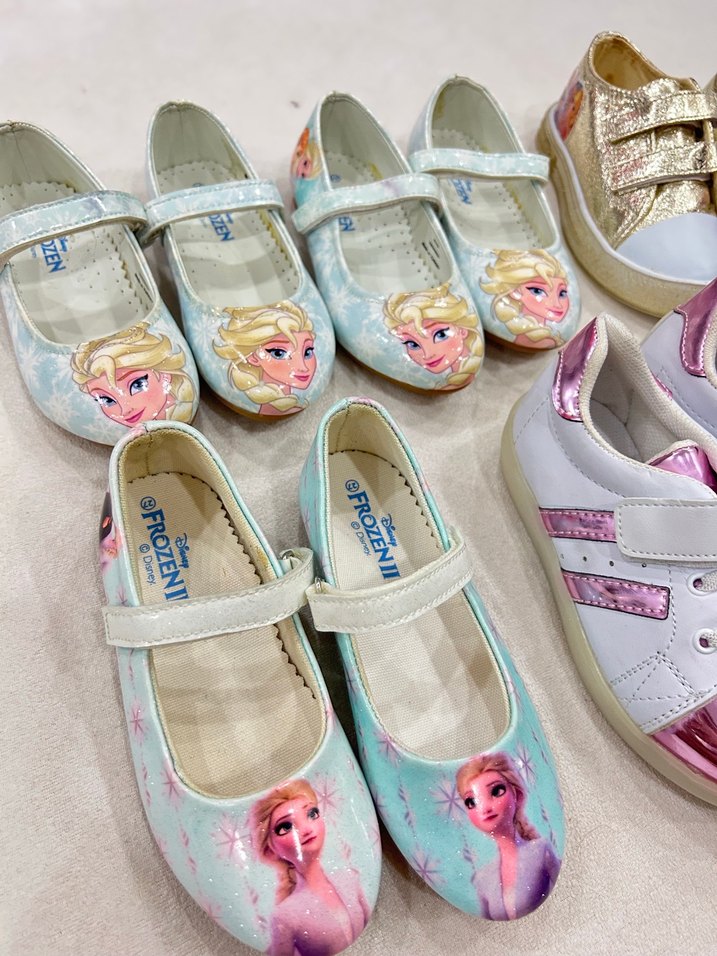 Kız Çocuk Renkli Frozen Baskılı Spor Ayakkabı - Görsel 2