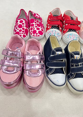 Pembe Renkli Kız Çocuk Spor Ayakkabı - Görsel 3