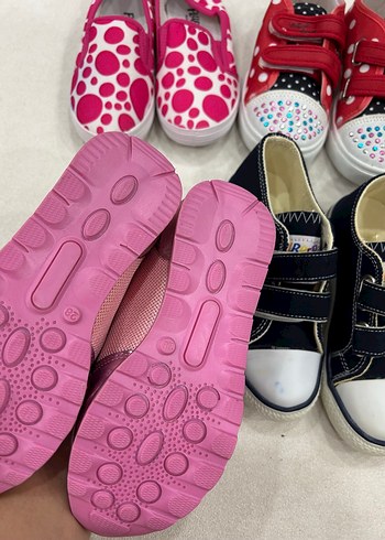 Pembe Renkli Kız Çocuk Spor Ayakkabı - Görsel 5