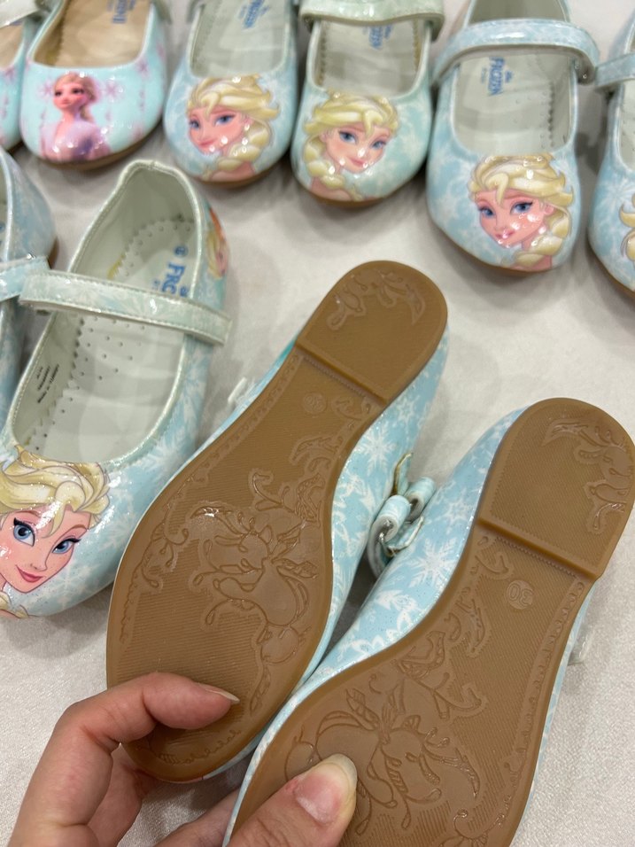 Kız Çocuk Renkli Baskılı Tokalı Babet - Görsel 3