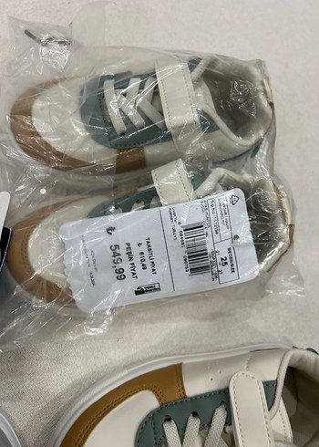 Çocuk Çok Renkli Sneakers Velcro Bantlı - Görsel 5