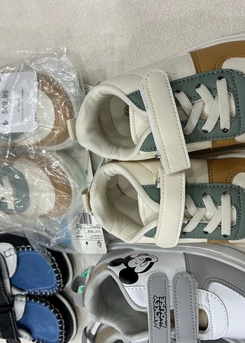 Çocuk Çok Renkli Sneakers Velcro Bantlı - Görsel 3