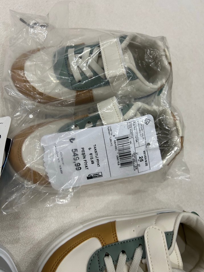 Çocuk Çok Renkli Sneakers Velcro Bantlı - Görsel 5