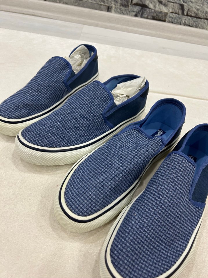 Mavi Gri Bağcıksız Erkek Günlük Ayakkabı - Görsel 3