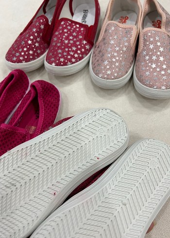 Kız Çocuk Renkli Nakışlı Sneakers Velcro - Görsel 3